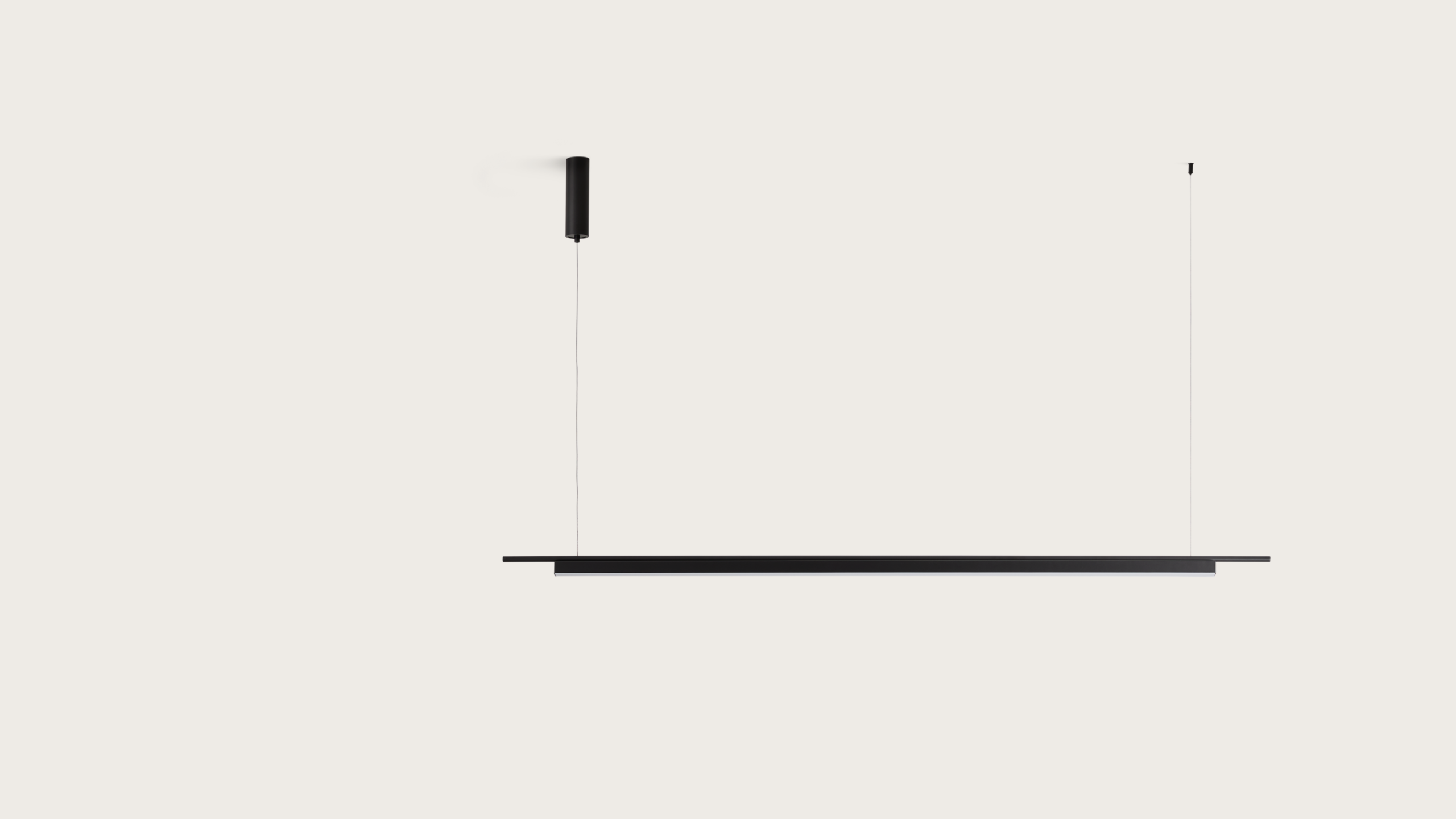 Suspension Coln de chez Aromas installée dans un intérieur contemporain, éclairage doux et design architectural.