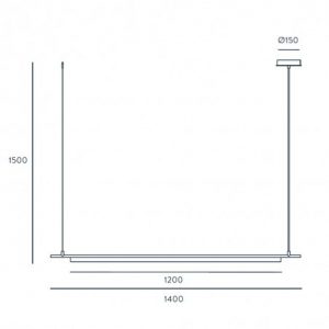 Suspension Coln de chez Aromas installée dans un intérieur contemporain, éclairage doux et design architectural.