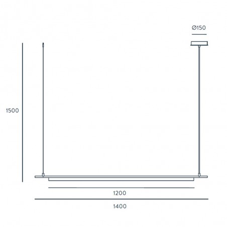 Suspension Coln de chez Aromas installée dans un intérieur contemporain, éclairage doux et design architectural.
