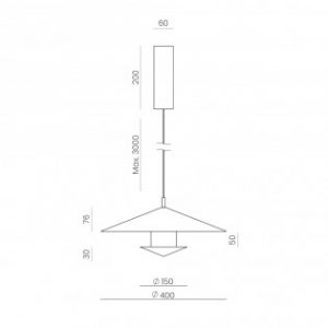 Suspension Gehit — esthétique contemporaine et équilibre des volumes, signée Aromas.