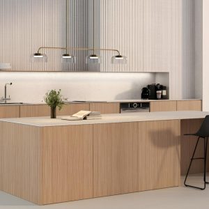 Suspension Aromas installée dans un intérieur contemporain, éclairage diffus et design épuré.