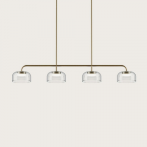 Suspension Ipon de chez Aromas, luminaire suspendu au volume simple et équilibré dans un intérieur contemporain