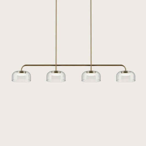 Suspension Ipon de chez Aromas, luminaire suspendu au volume simple et équilibré dans un intérieur contemporain