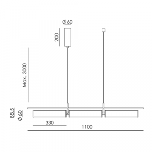Suspension Numu de chez Aromas au design contemporain, installée dans un intérieur lumineux