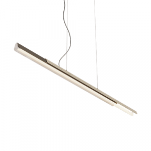 Suspension Dala Linear de chez Kundalini, luminaire linéaire suspendu diffusant une lumière homogène