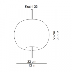 Suspension Kushi de chez Kundalini, luminaire sphérique diffusant une lumière douce dans un espace intérieur