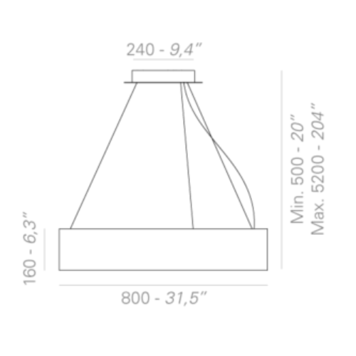 Suspension Ronde de chez 10h10, luminaire circulaire suspendu diffusant une lumière homogène