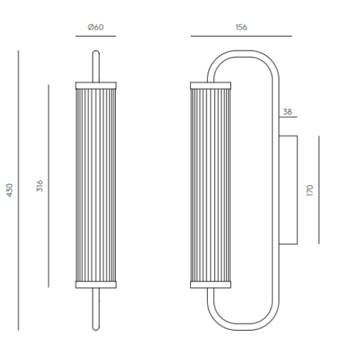 Suspension Ison design minimaliste par Aromas del Campo