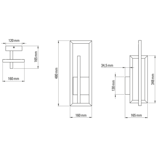 Suspension Borely de ACB Lighting en métal design contemporain