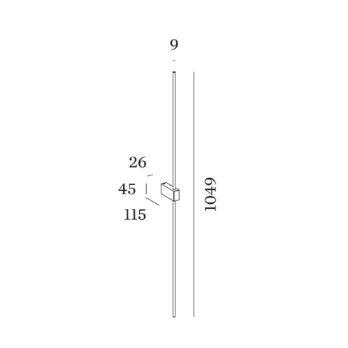 Applique murale Finlin 2.0 design minimaliste par Wever & Ducré